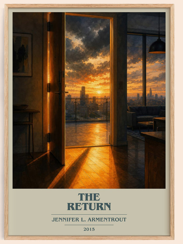 The Return book cover book poster by Jennifer L. Armentrout – framed literary art print
