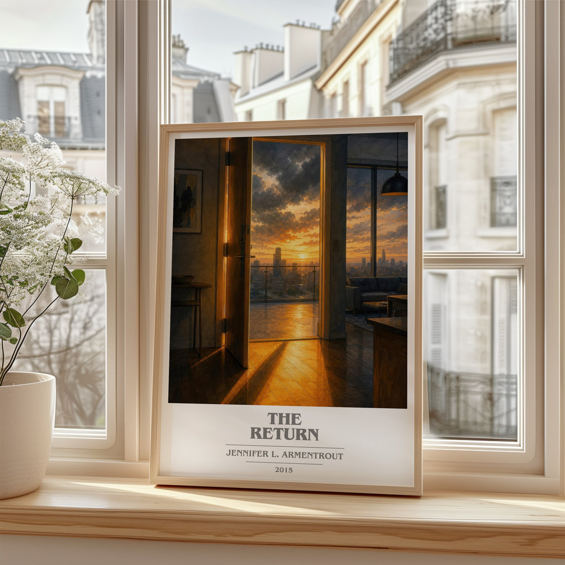 The Return book cover poster colour and style options – Jennifer L. Armentrout book art (mockup)