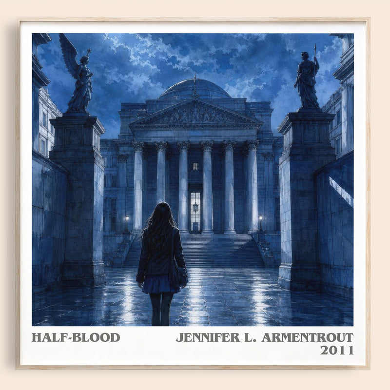 Half-Blood literary book poster by Jennifer L. Armentrout – framed literary art print