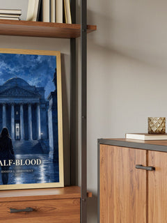 Half-Blood book watercolour illustration paper finish options – matte satin gloss