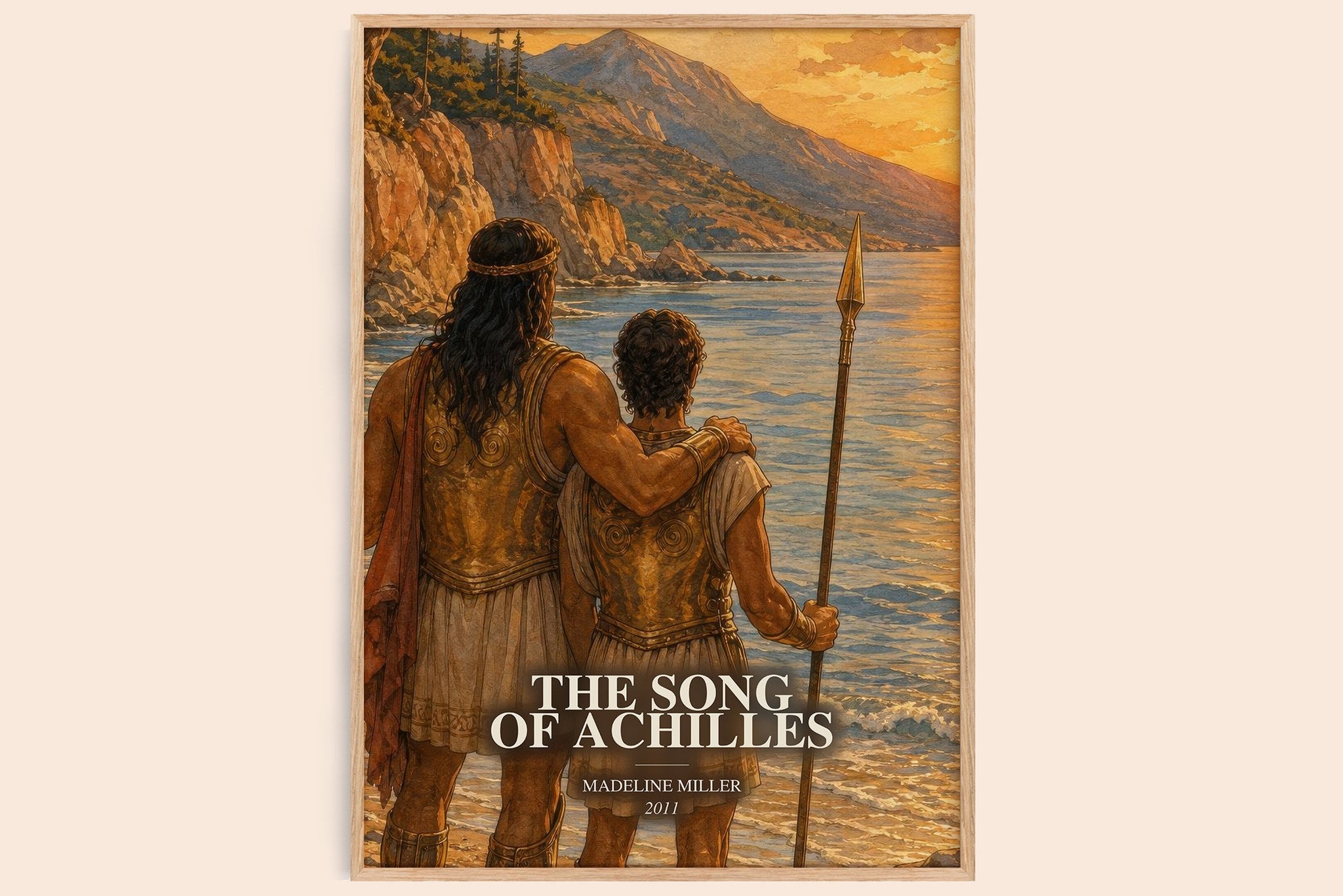 The Song of Achilles Book Watercolour Illustration by Madeline Miller