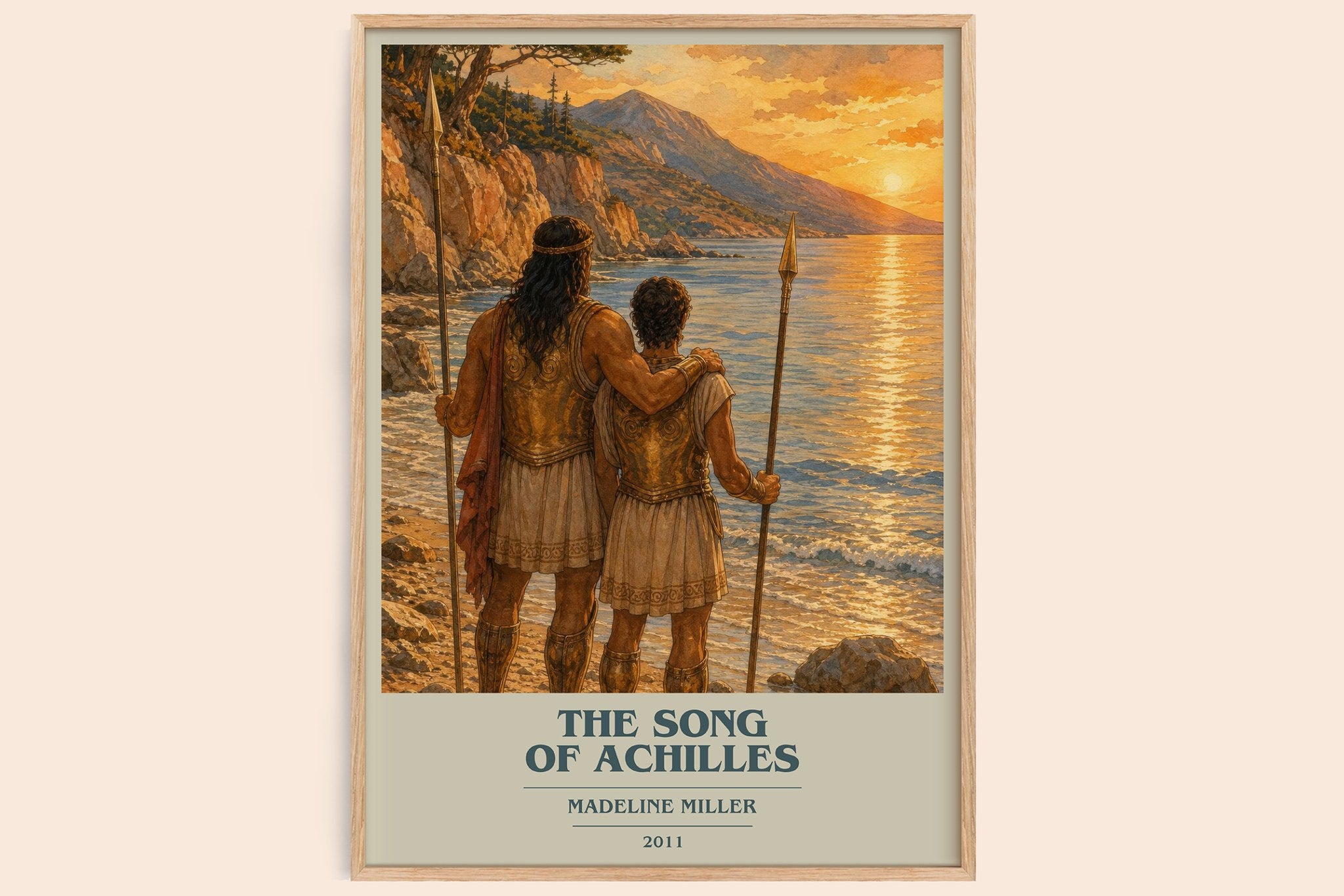 The Song of Achilles Book Cover Poster by Madeline Miller