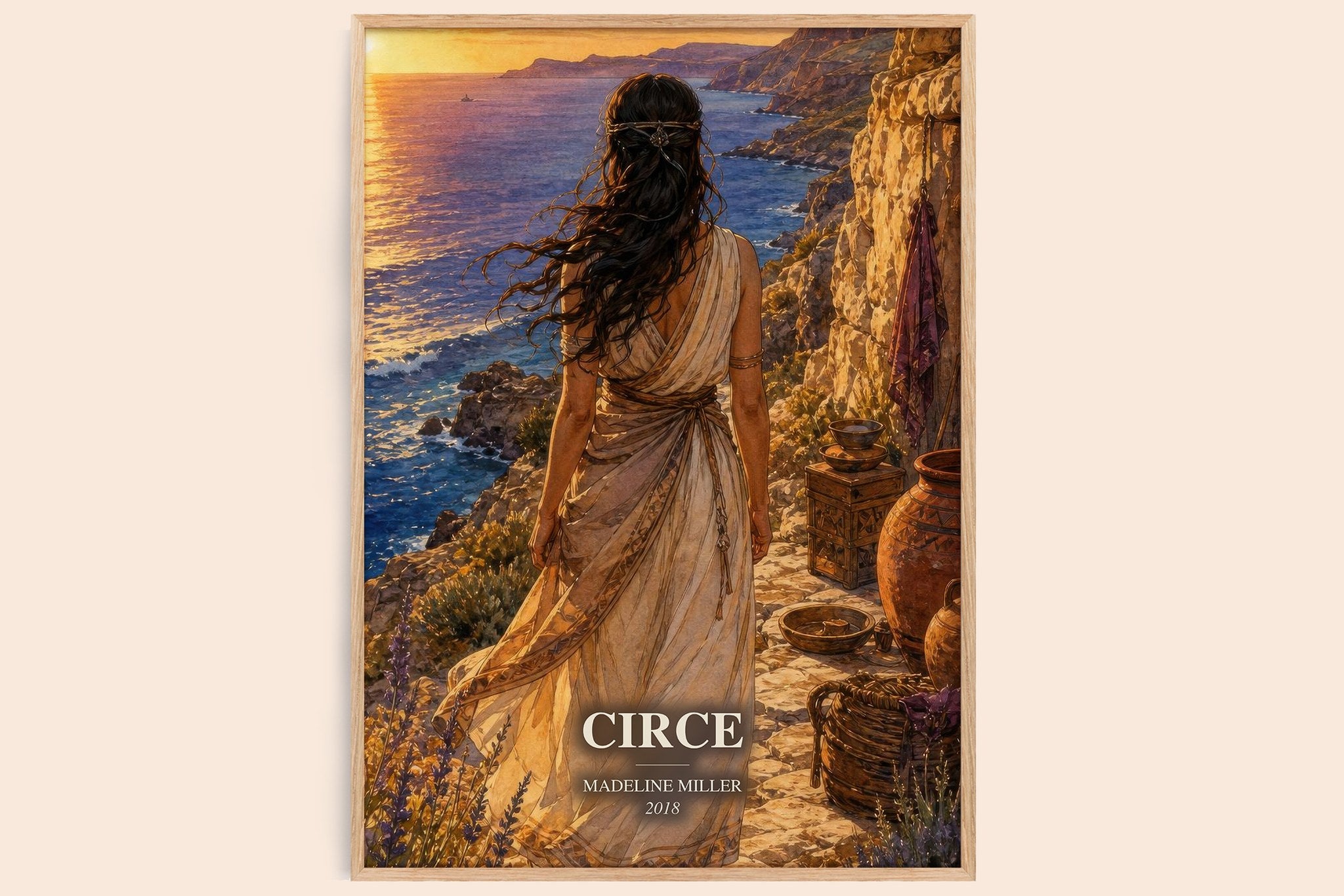 Circe Book Watercolour Illustration by Madeline Miller