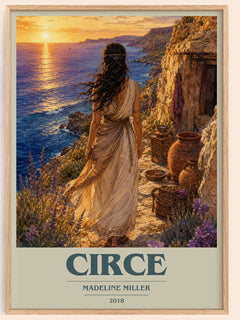Circe book cover book poster by Madeline Miller – framed literary art print