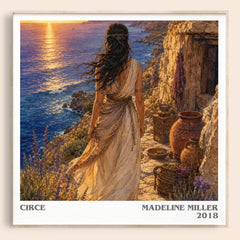 Circe literary book poster by Madeline Miller – framed literary art print