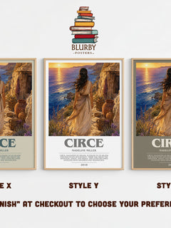 Circe bookish print in frame leaning in hallway – fantasy wall art