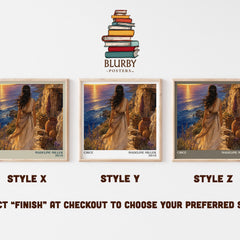 Circe literary print in frame leaning in hallway – fantasy wall art