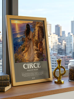 Circe bookish print framed by window – literary home decor