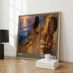 Circe literary print framed by window – literary home decor