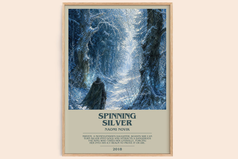 Spinning Silver Bookish Wall Art by Naomi Novik (Modern style)