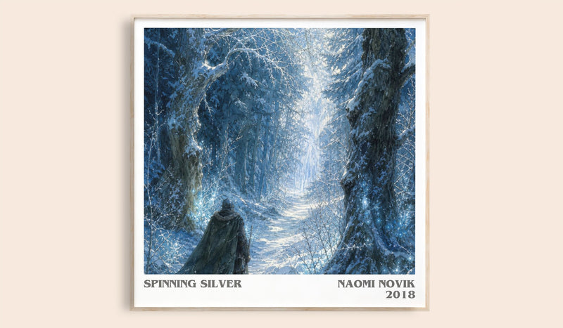 Spinning Silver Literary Art Print by Naomi Novik (Square style)