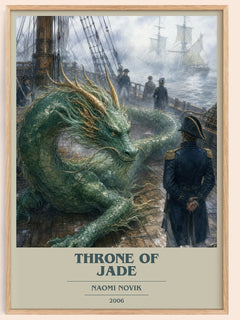 Throne of Jade book cover book poster by Naomi Novik – framed literary art print