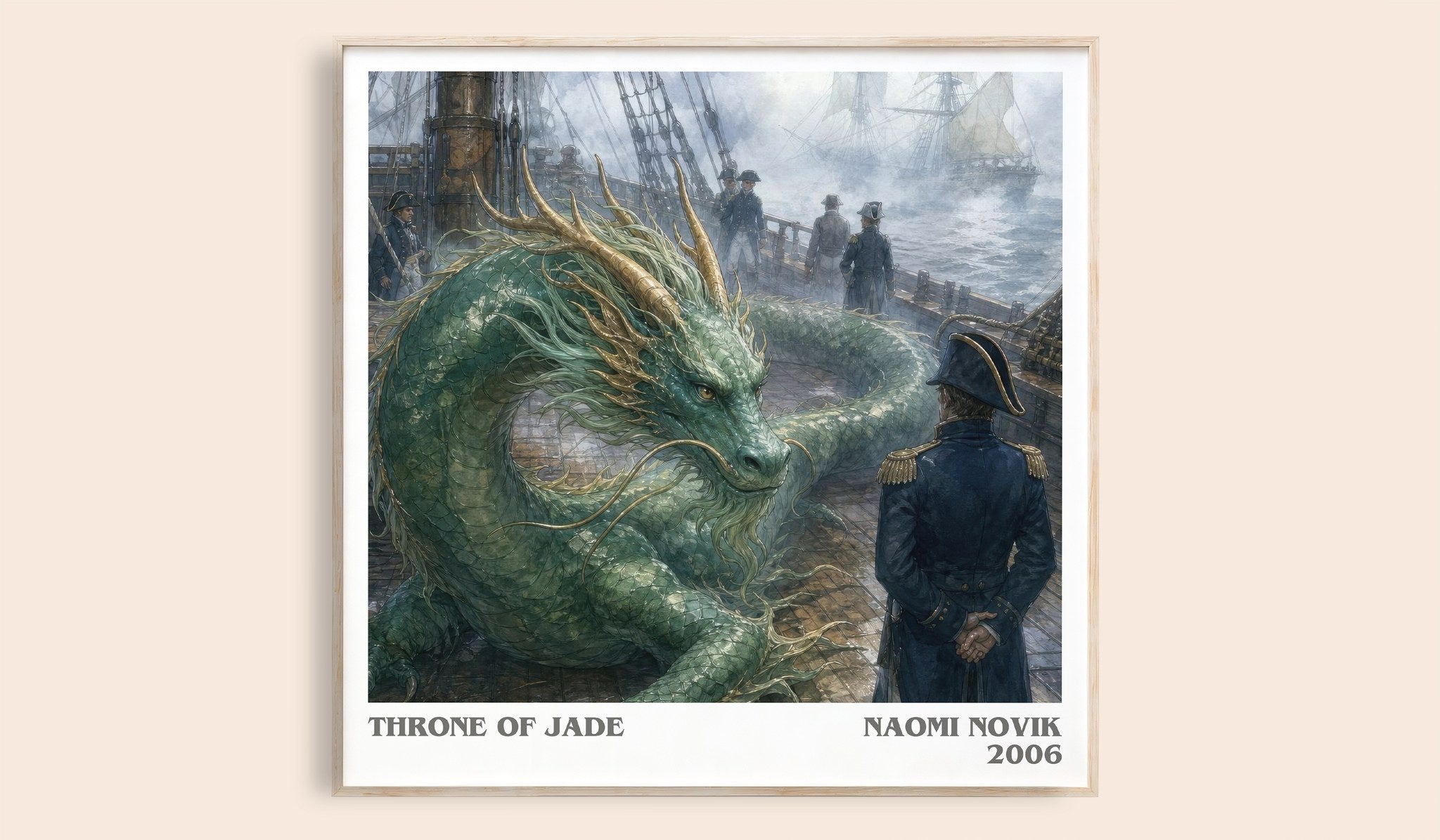 Throne of Jade Literary Art Print by Naomi Novik