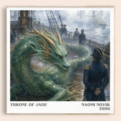 Throne of Jade literary book poster by Naomi Novik – framed literary art print