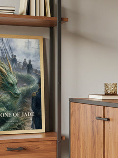 Throne of Jade book watercolour illustration paper finish options – matte satin gloss