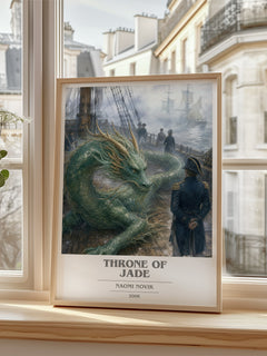 Throne of Jade book cover poster colour and style options – Naomi Novik book art