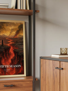 The Fifth Season book watercolour illustration paper finish options – matte satin gloss
