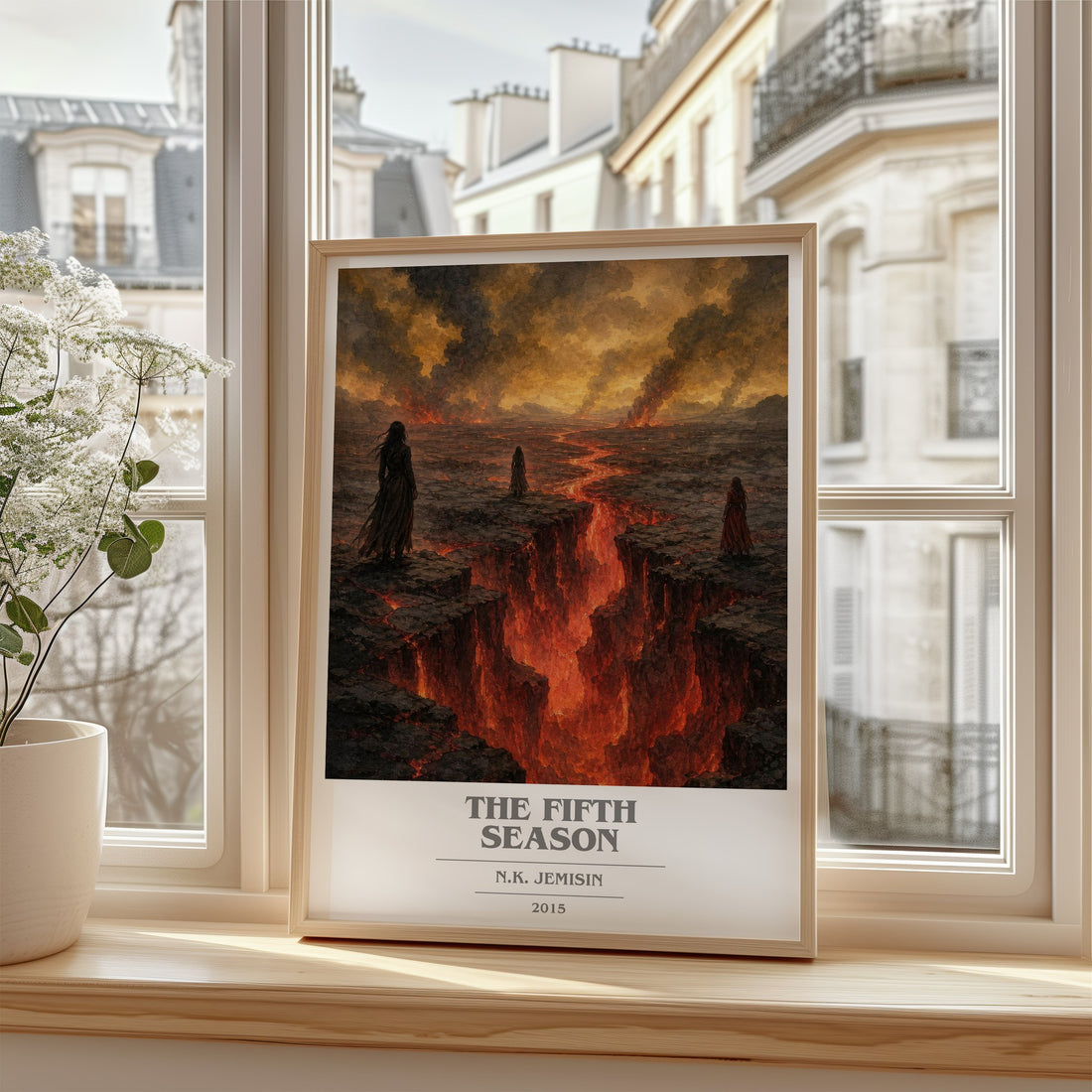 The Fifth Season book cover poster colour and style options – N.K. Jemisin book art