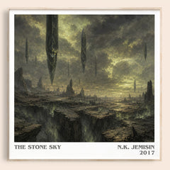 The Stone Sky literary book poster by N.K. Jemisin – framed literary art print