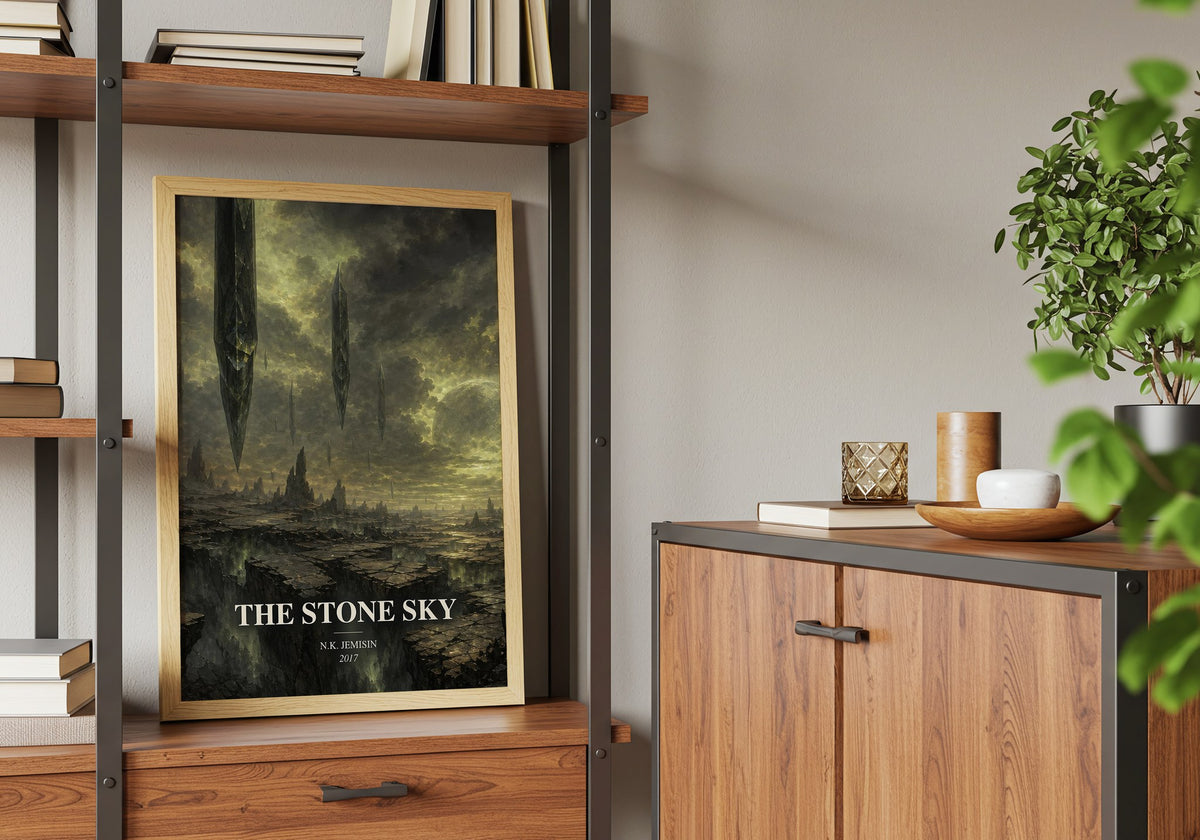 The Stone Sky book watercolour illustration paper finish options – matte satin gloss