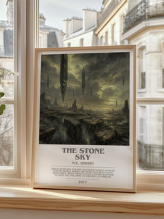 The Stone Sky bookish poster colour and style options – N.K. Jemisin book art