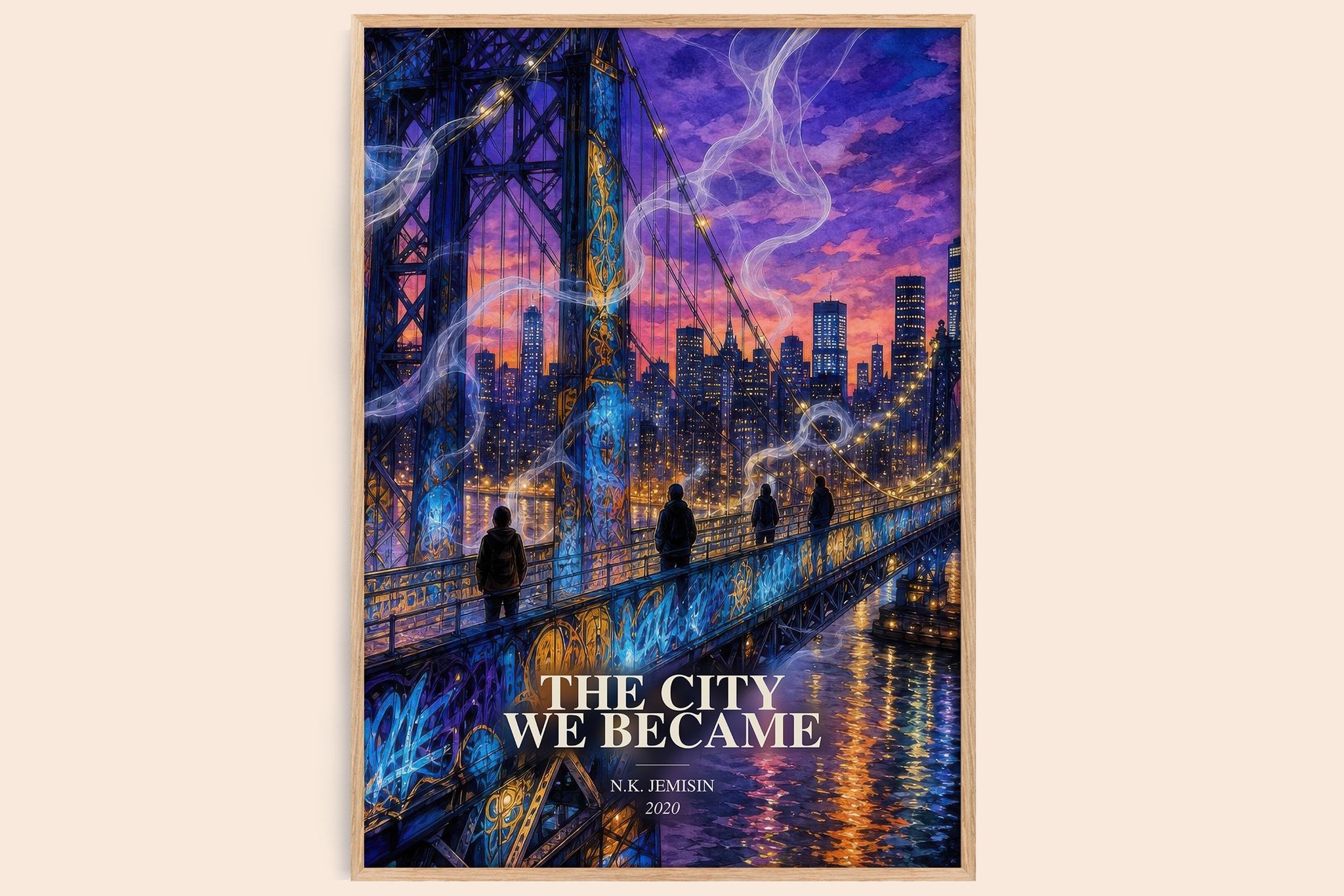 The City We Became Book Watercolour Illustration by N.K. Jemisin