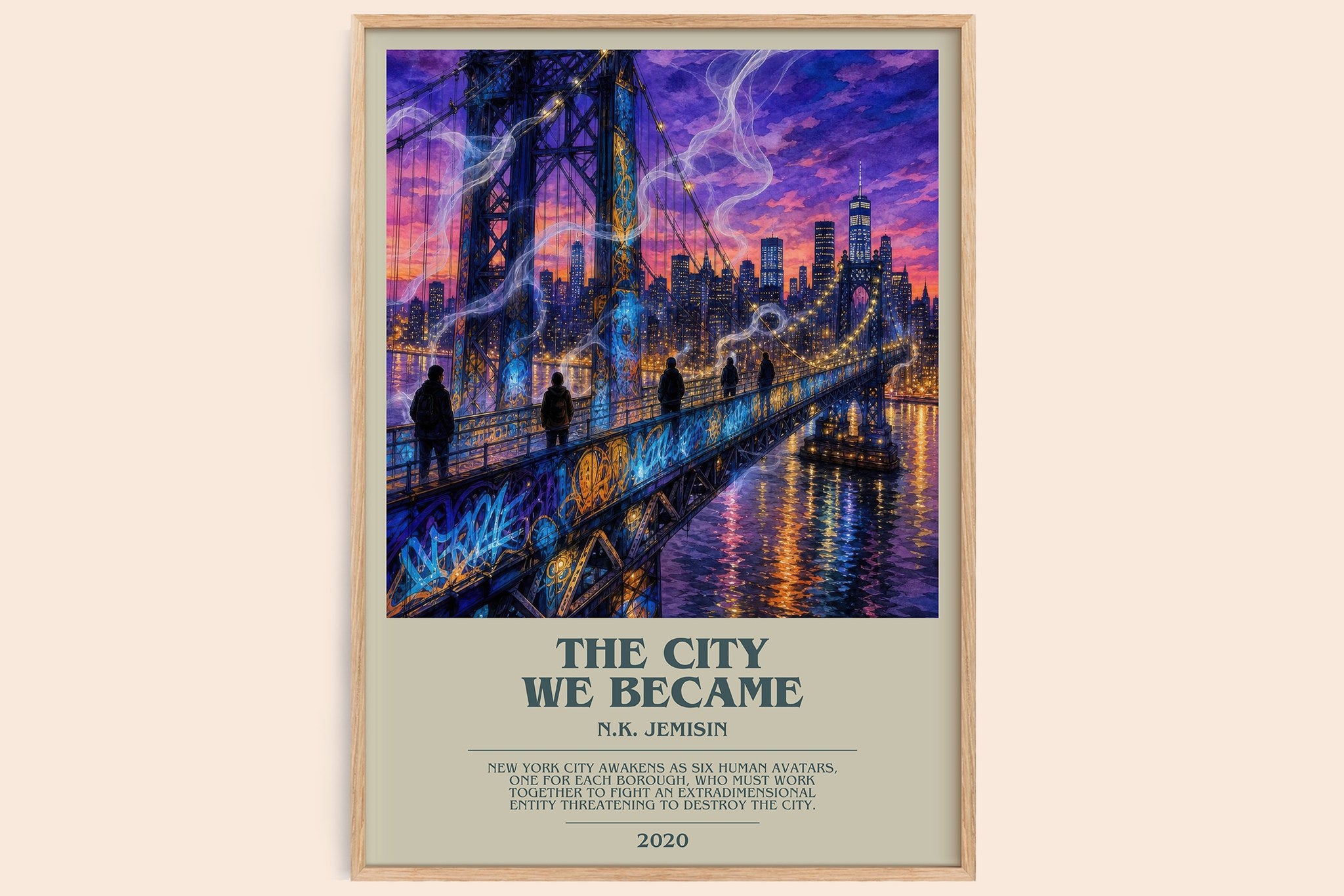 The City We Became Bookish Wall Art by N.K. Jemisin