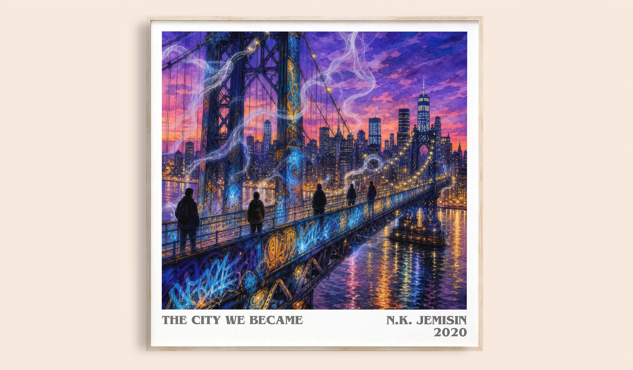 The City We Became Literary Art Print by N.K. Jemisin