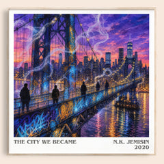 The City We Became literary book poster by N.K. Jemisin – framed literary art print