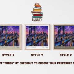 The City We Became literary print in frame leaning in hallway – fantasy wall art