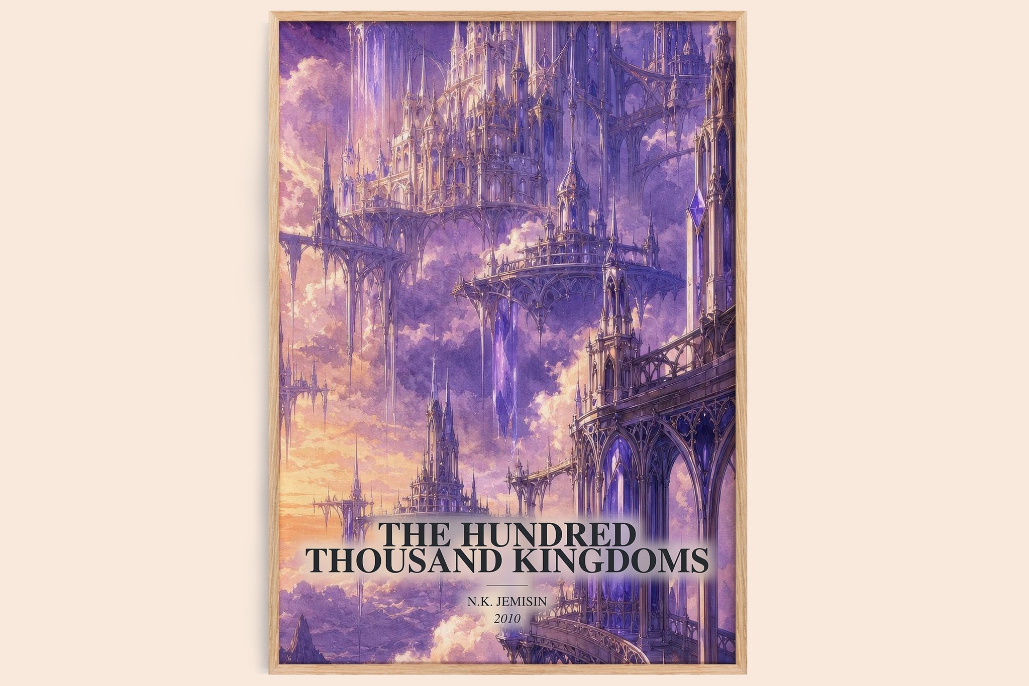 Hundred Thousand Kingdoms Book Watercolour Illustration by N. Jemisin