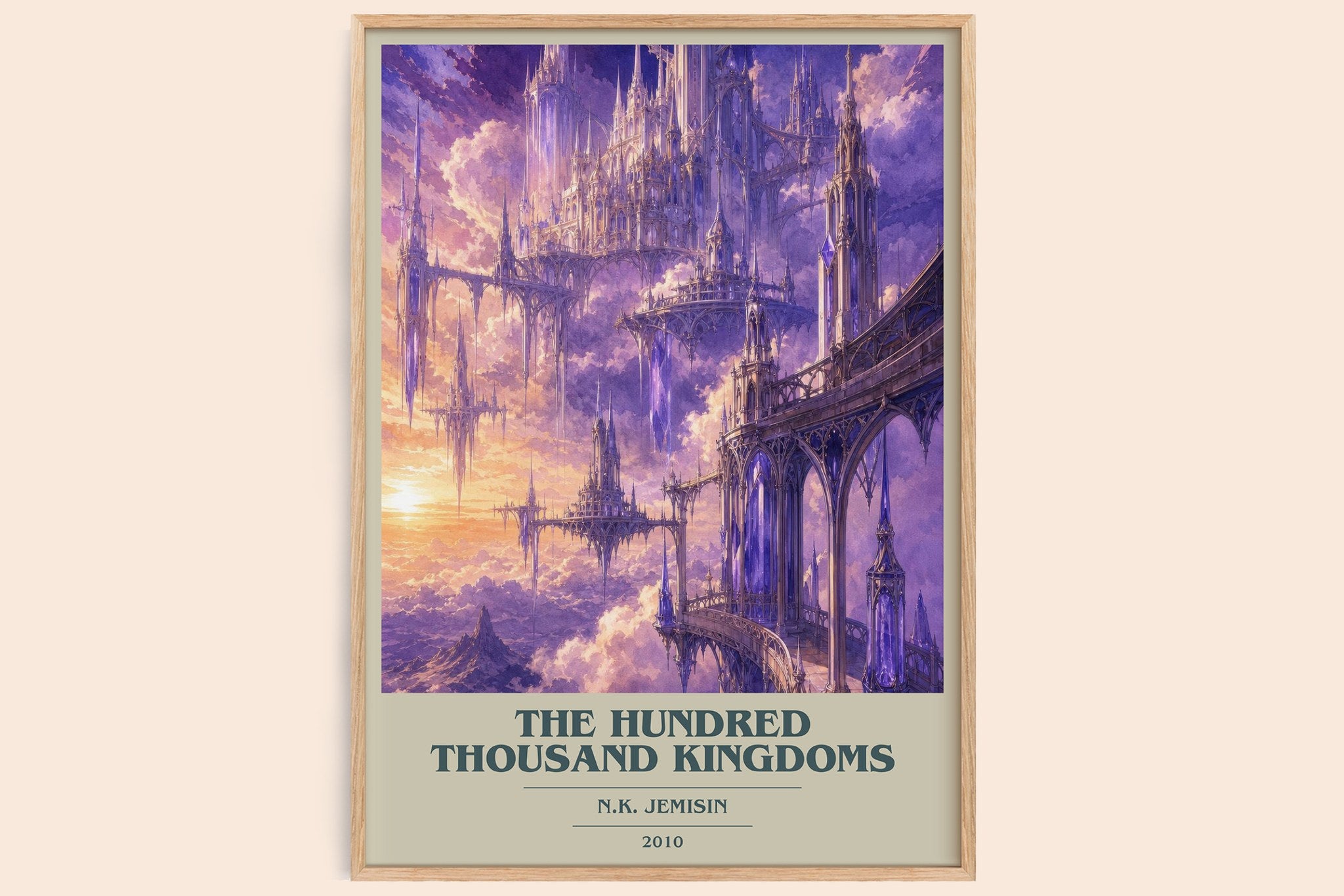 The Hundred Thousand Kingdoms Book Cover Poster by N.K. Jemisin