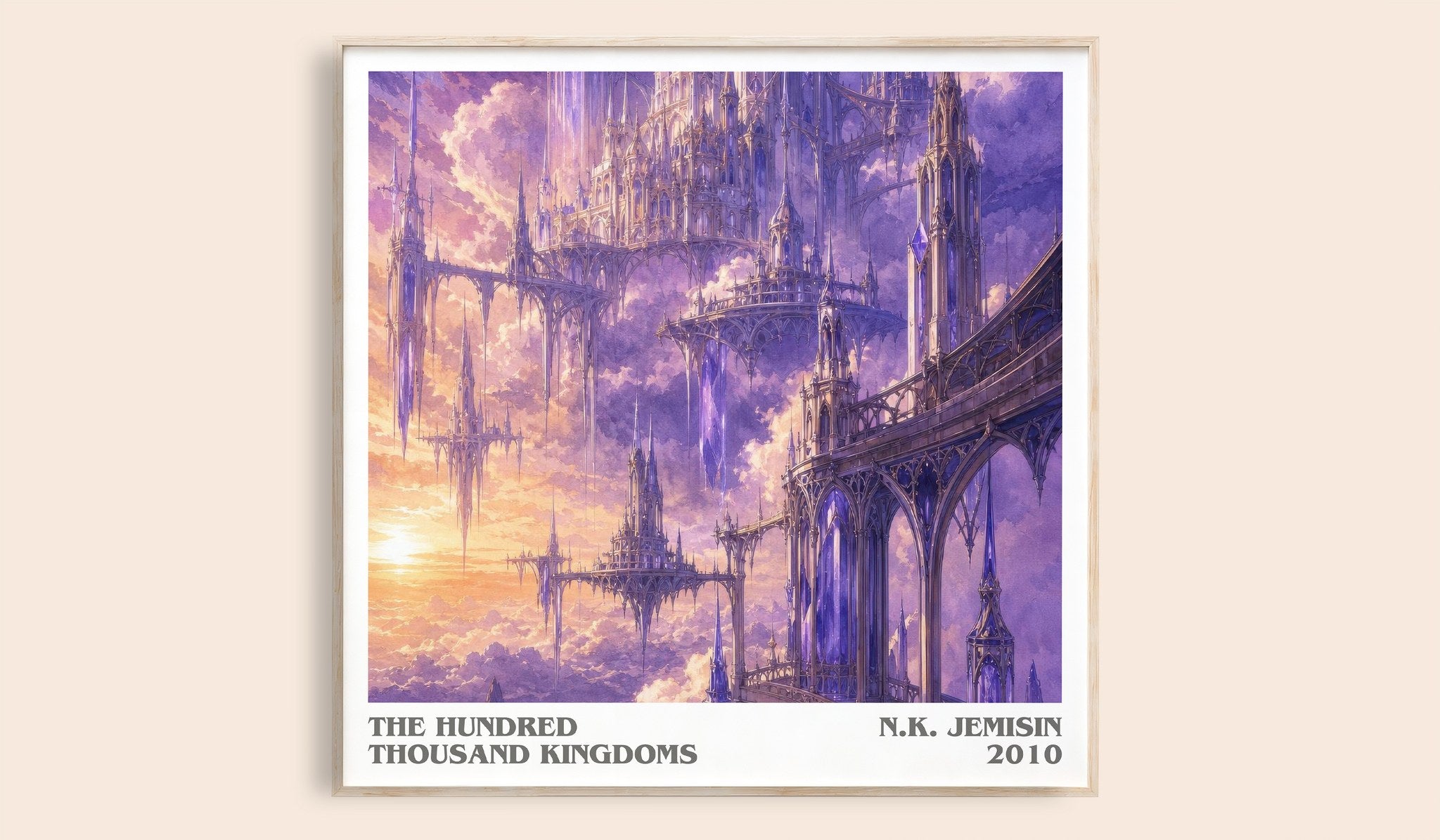 The Hundred Thousand Kingdoms Literary Art Print by N.K. Jemisin