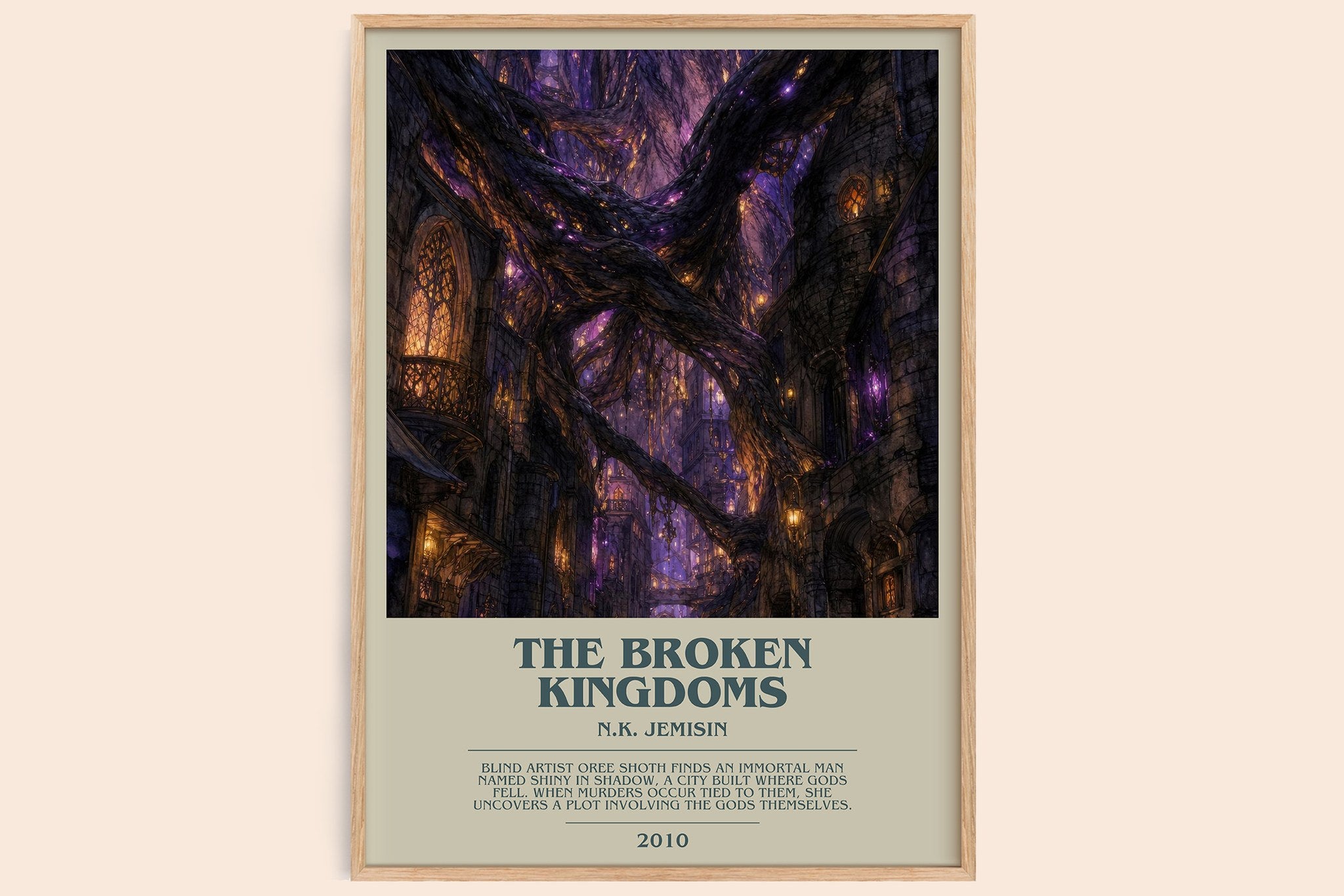 The Broken Kingdoms Bookish Wall Art by N.K. Jemisin