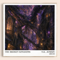 The Broken Kingdoms literary book poster by N.K. Jemisin – framed literary art print