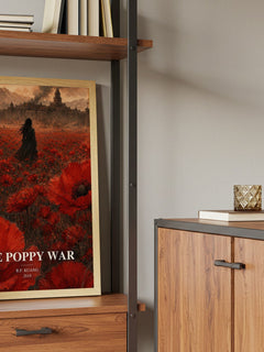 The Poppy War book watercolour illustration paper finish options – matte satin gloss