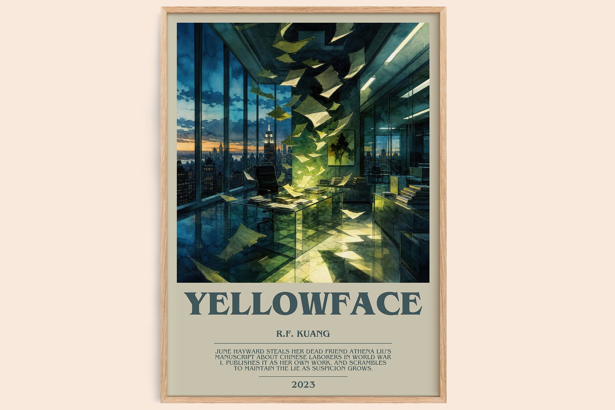 Yellowface Bookish Wall Art by R.F. Kuang