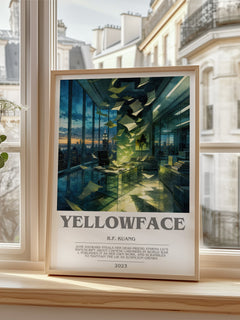 Yellowface bookish poster colour and style options – R.F. Kuang book art