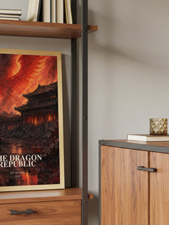 The Dragon Republic book watercolour illustration paper finish options – matte satin gloss