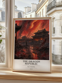 The Dragon Republic book cover poster colour and style options – R.F. Kuang book art