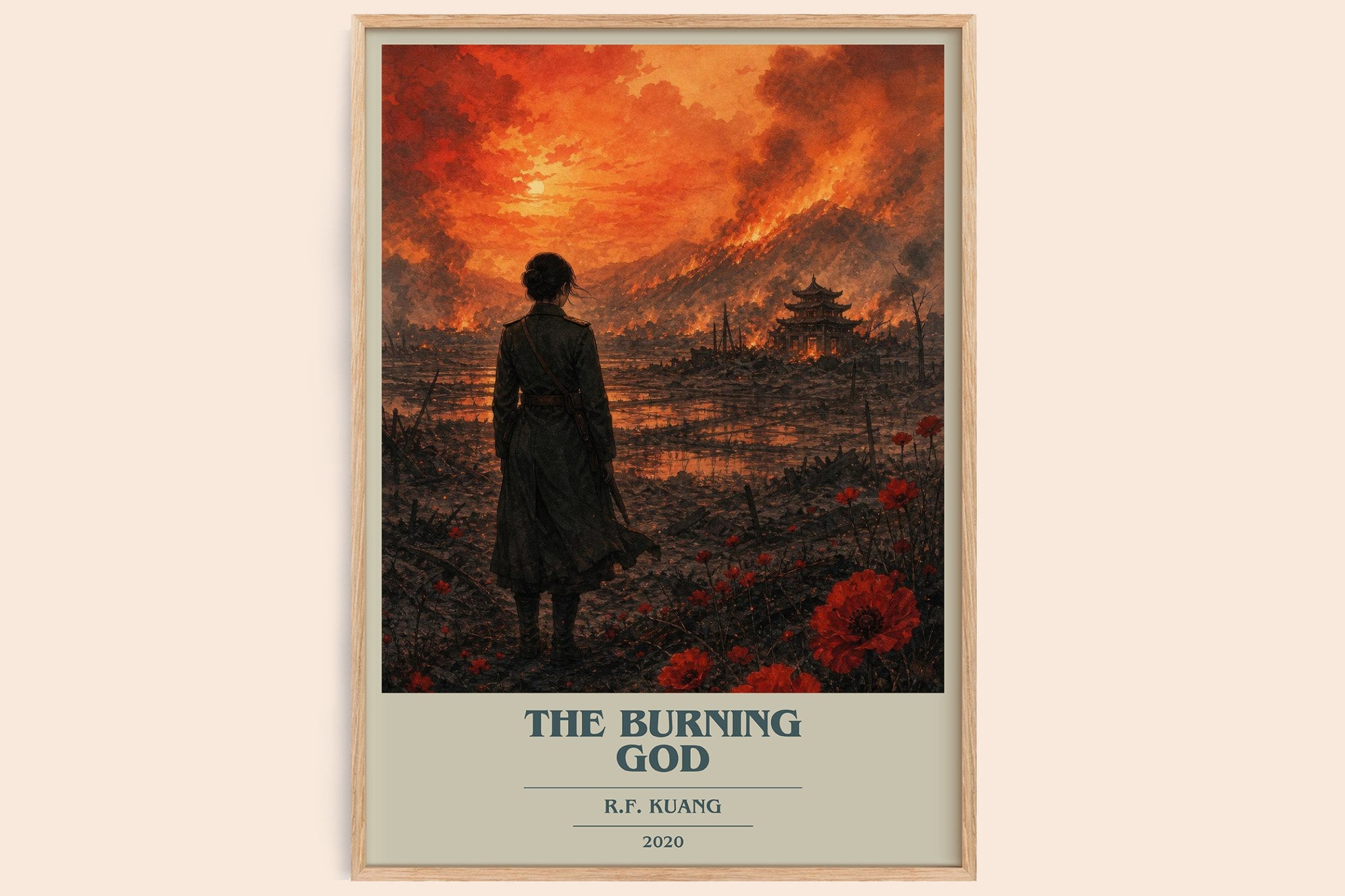 The Burning God Book Cover Poster by R.F. Kuang