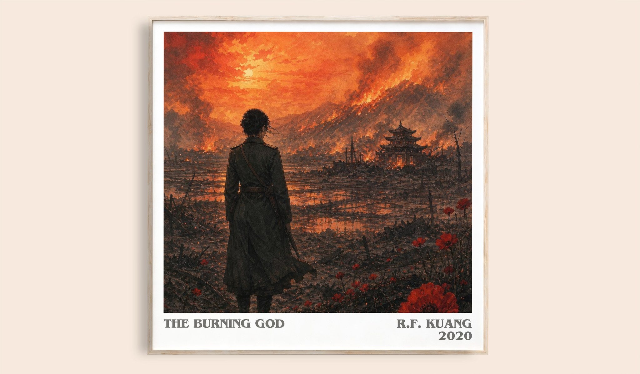 The Burning God Literary Art Print by R.F. Kuang