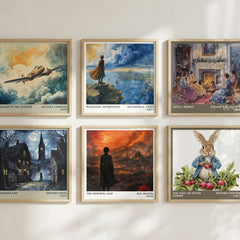 The Burning God literary art print colour and style options – R.F. Kuang book art