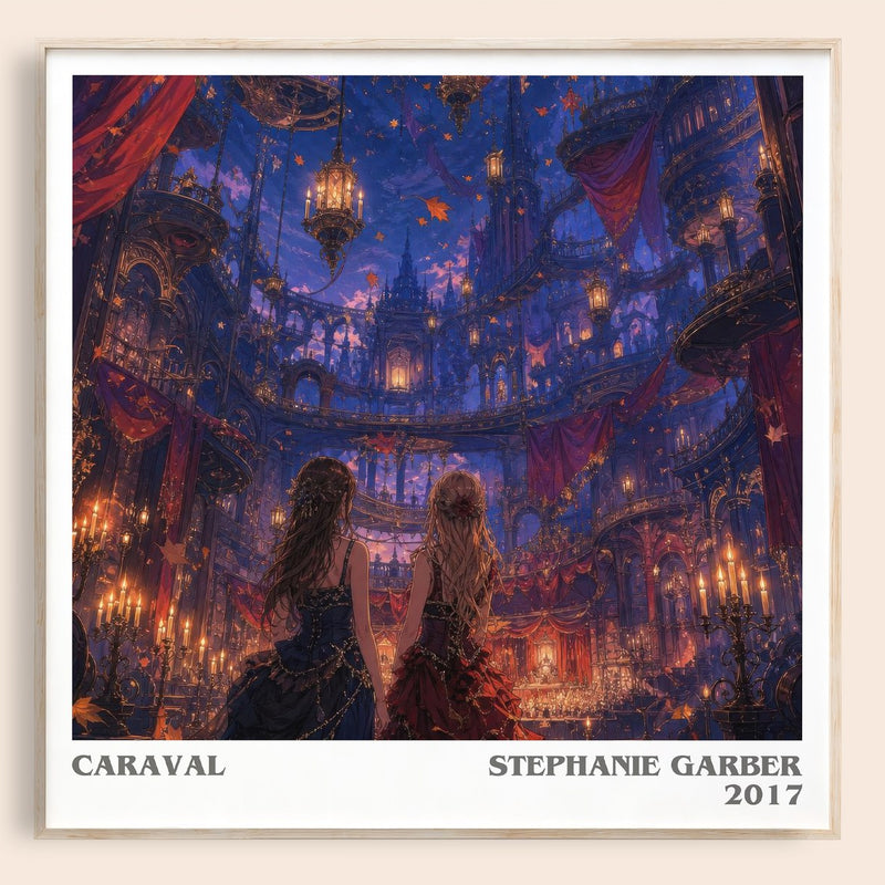 Caraval literary book poster by Stephanie Garber – framed literary art print