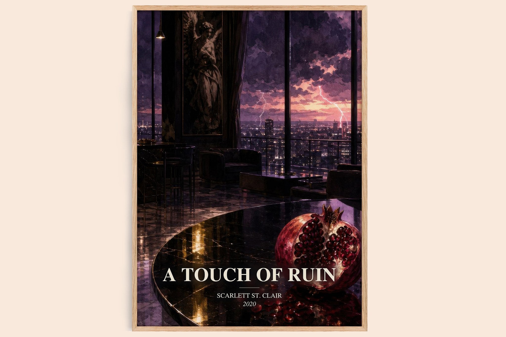 A Touch of Ruin Book Watercolour Illustration by Scarlett St. Clair