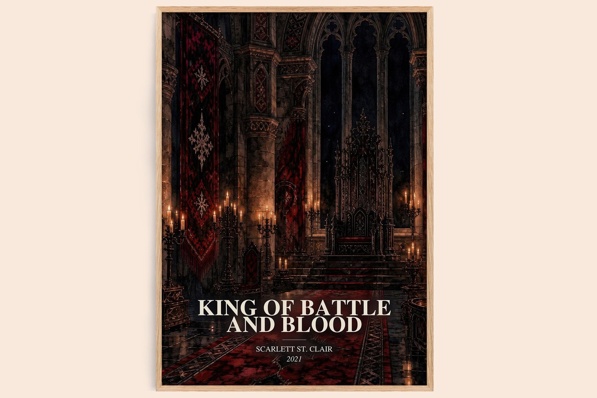 King of Battle and Blood Book Watercolour Illustration by S. Clair