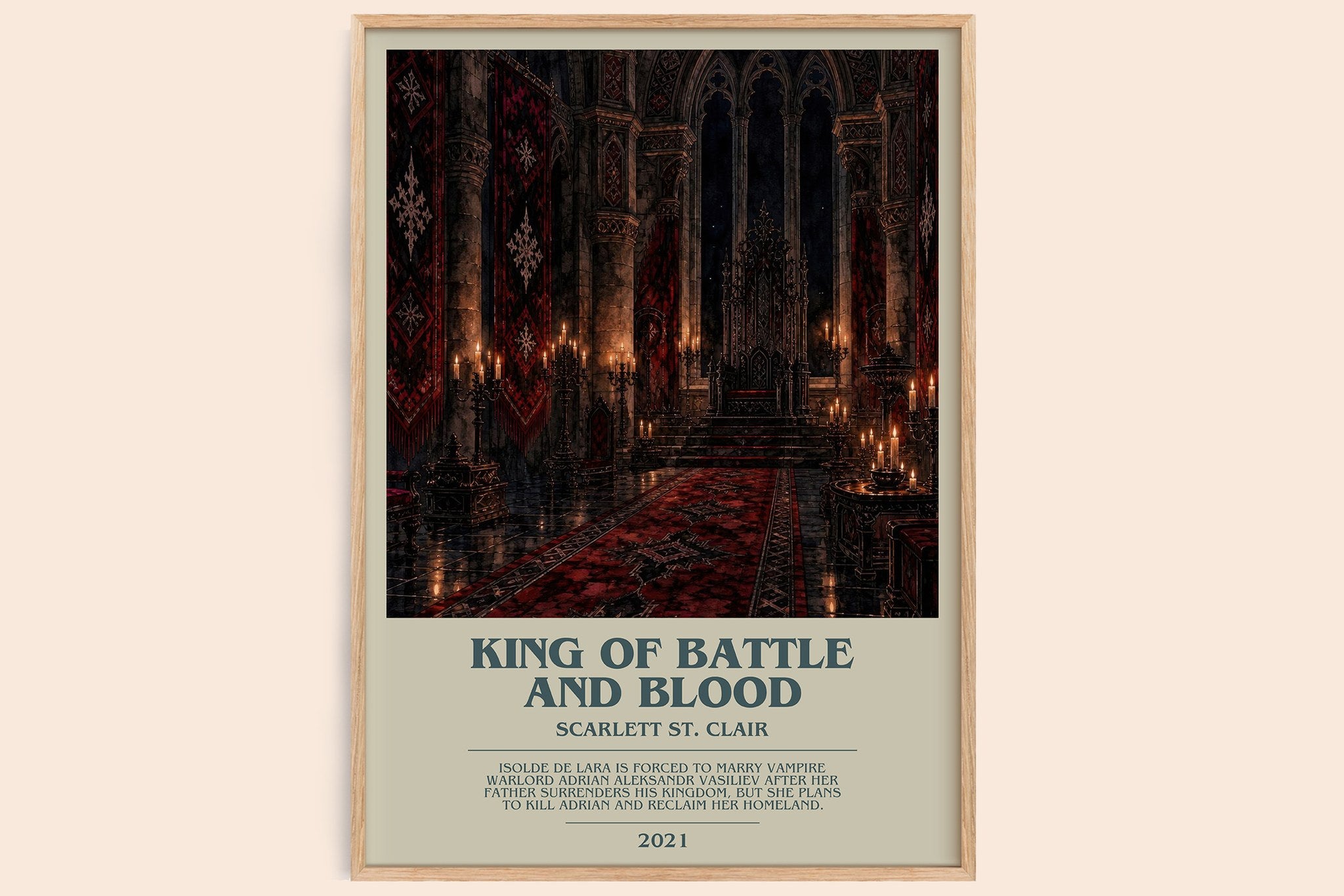 King of Battle and Blood Bookish Wall Art by Scarlett St. Clair