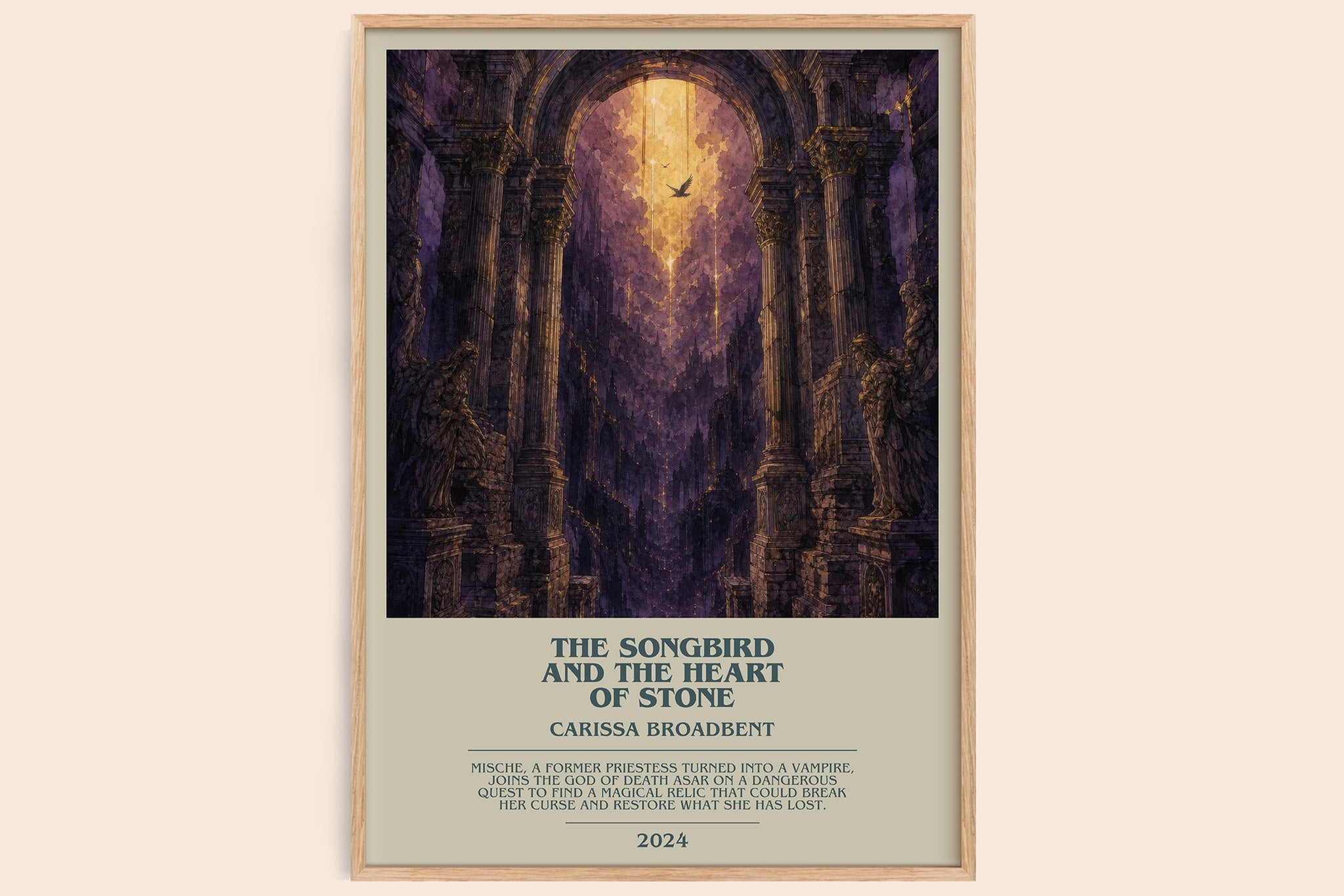 Songbird and the Heart of Stone Bookish Wall Art by Carissa Broadbent