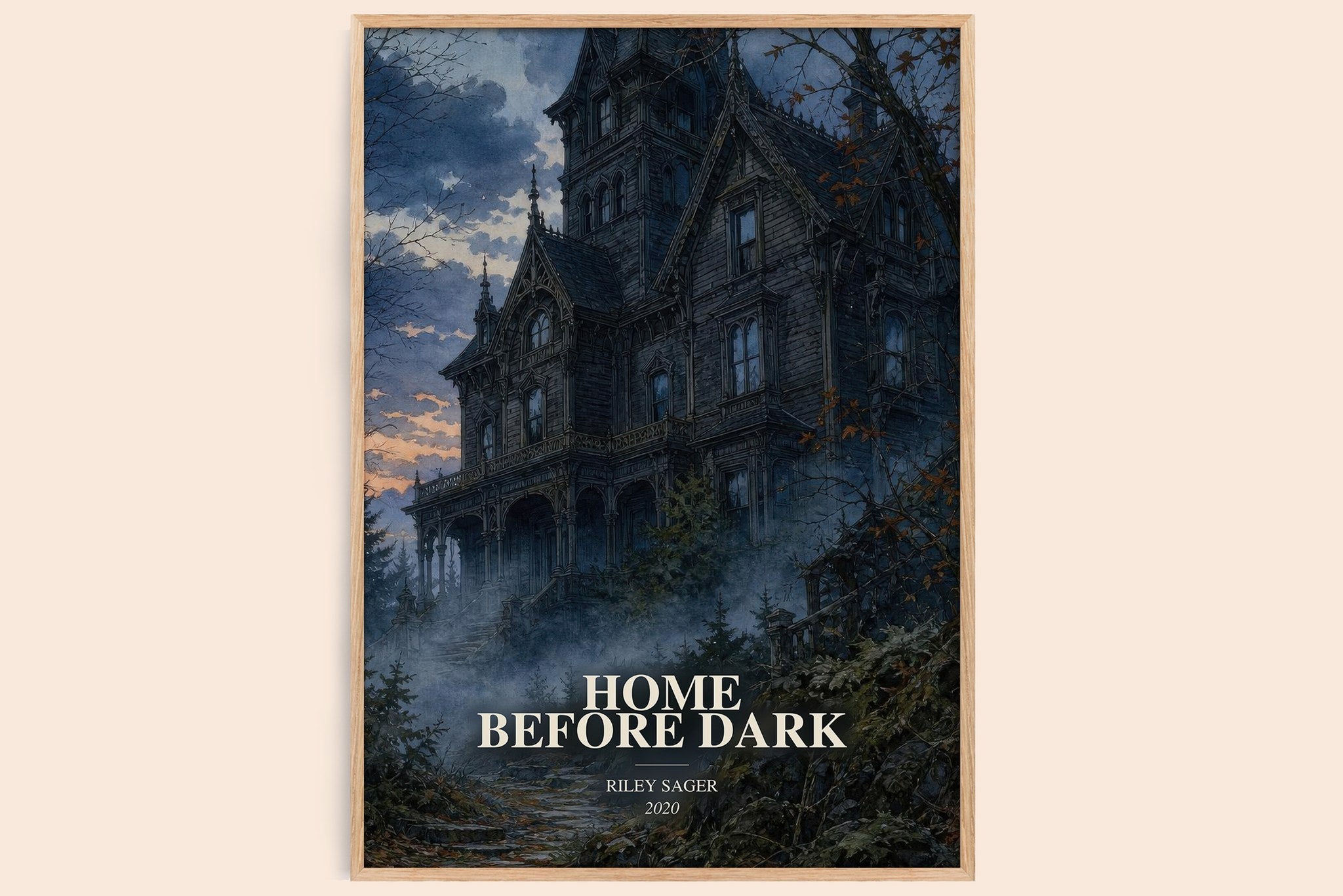 Home Before Dark Book Watercolour Illustration by Riley Sager