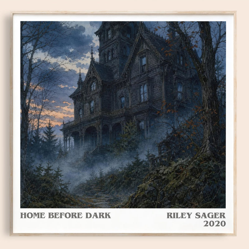 Home Before Dark literary book poster by Riley Sager – framed literary art print